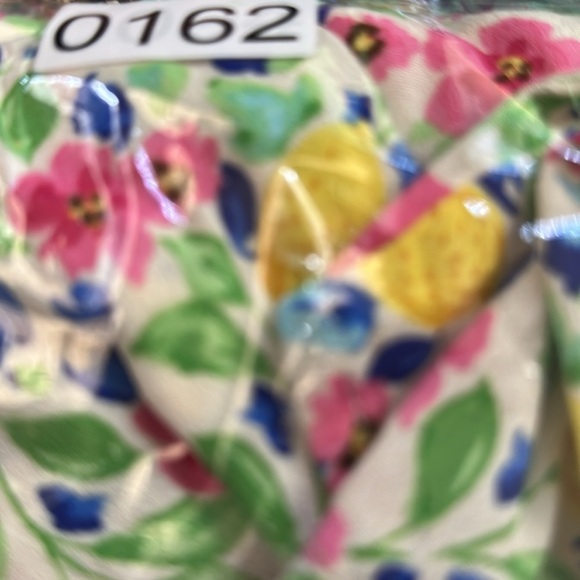 The Native One Dress M Floral Lemons Midi Square Neck Long Sleeve Smocked Back - Picture 9 of 9